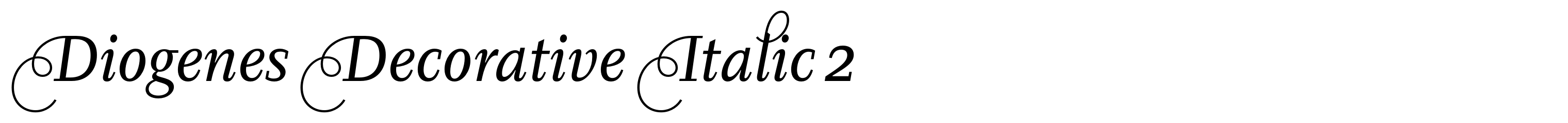 Diogenes Decorative Italic 2